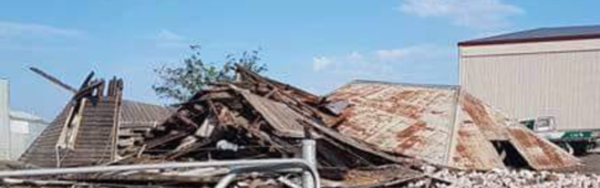 Ridge's Dairy April 2018 ruins