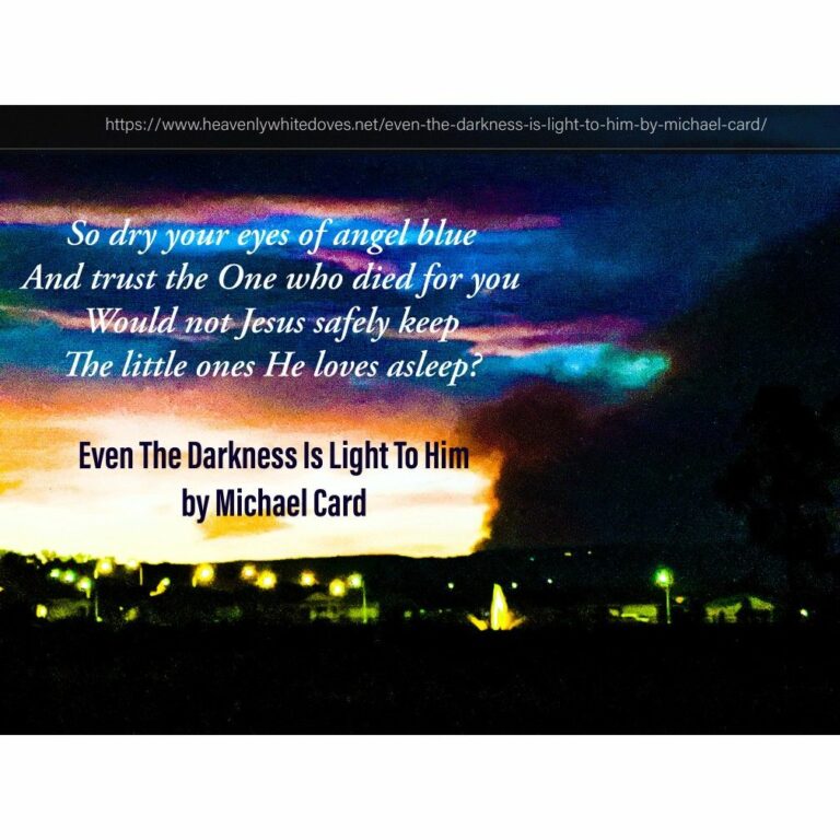Even The Darkness Is Light To Him (Psalm 139:11) by Michael Card