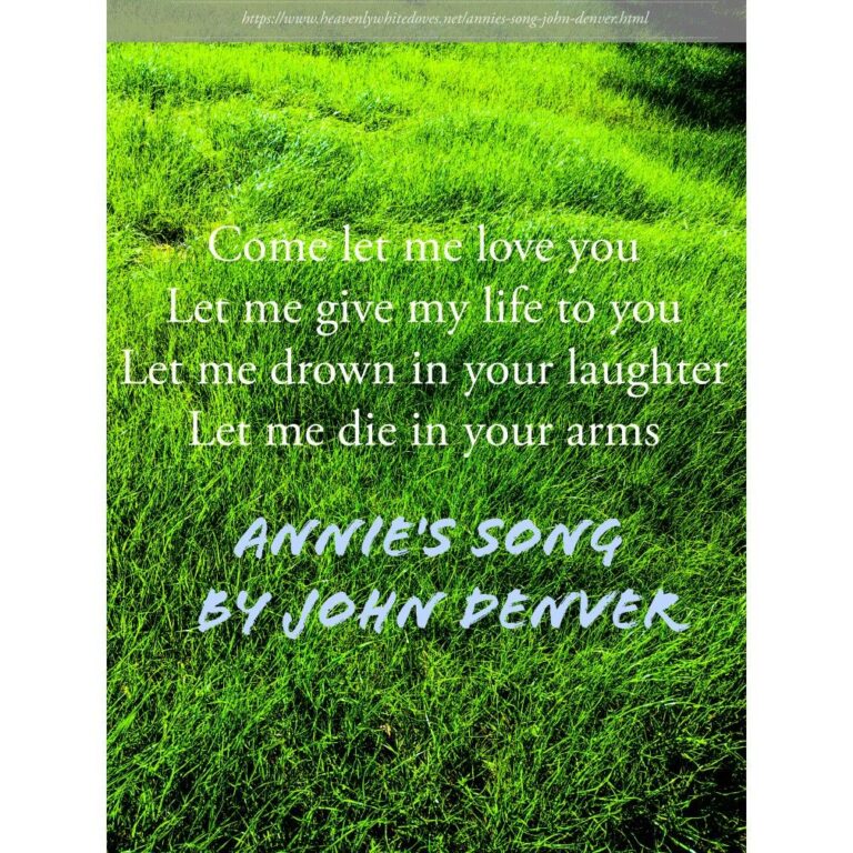 Annie's Song by John Denver