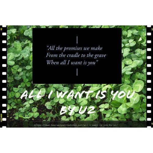 All I Want Is You by U2